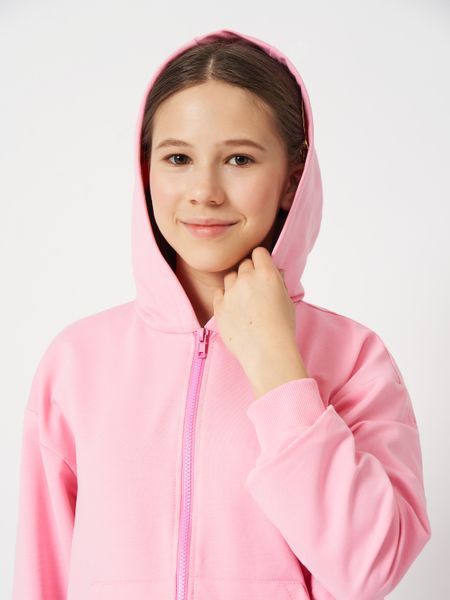 Костюм для дівчат (зіп-худі + штани) 116см Рожевий 25/Д571-13 + 26/Д597-13 фото