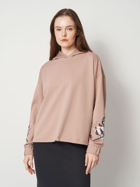 Худі жіноче Malta XXL з вишивкою Бавовна 26/Ж616/1-13-В Бавовна фото