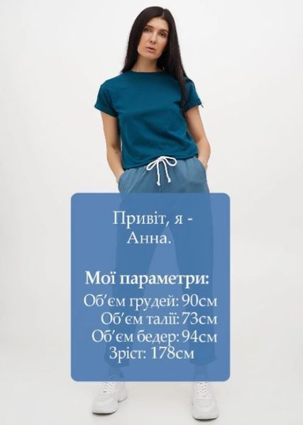 Штани жіночі M бірюзовий 25/Ж557/1-13 фото