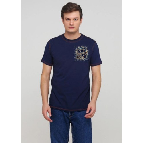 Футболка чоловіча Malta М385-24-РЧ темно-синя