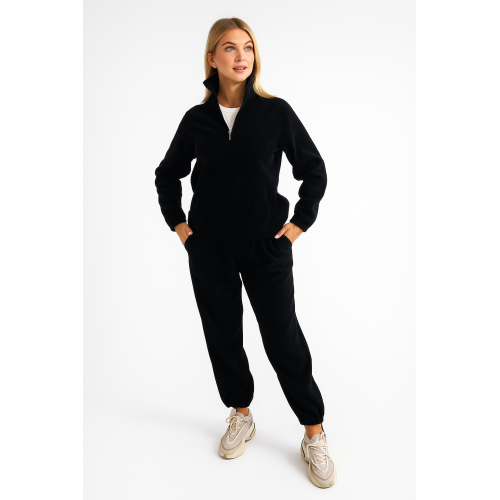 Костюм для жінок теплий, фліс Malta Ж572-21+Ж618-21 Чорний Костюм для жінок теплий, фліс Malta Ж572-21+Ж618-21 Чорний