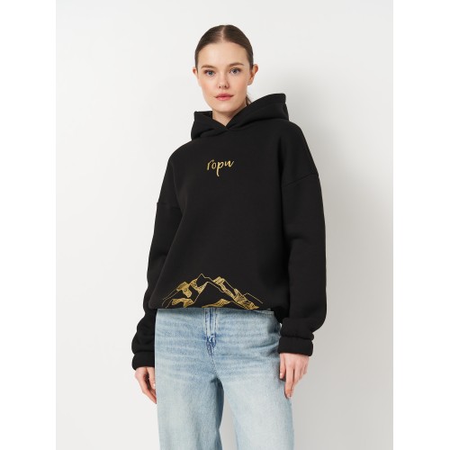 Худі жіноче тепле Malta 25/Ж616/1-14-Р3 з принтом Гори Худі жіноче тепле Malta 25/Ж616/1-14-Р3 з принтом Гори