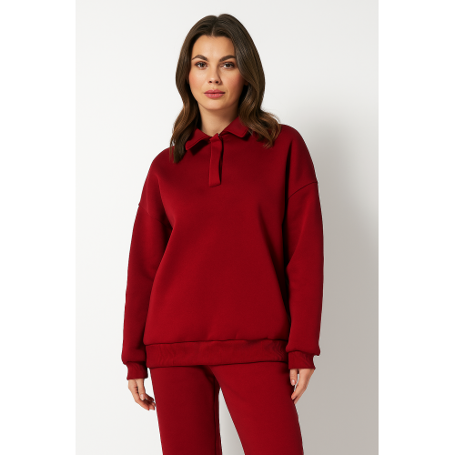 Худі жіноче тепле Malta 25/Ж619-14 бордовий колір Худі жіноче тепле Malta 25/Ж619-14 бордовий колір