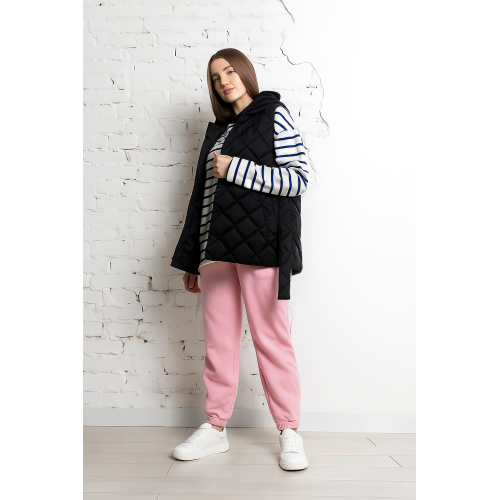 Жилет жіночий Ж-17, чорний з плащівки Жилет жіночий Ж-17, чорний з плащівки