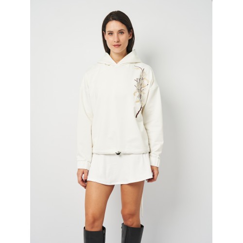 Худі жіноче Malta 25/Ж616/1-13-В  з вишивкою Квіти