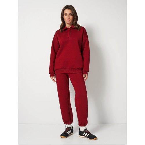 Костюм жіночий теплий Malta 25/Ж619-14+25/Ж618-14 бордовий Костюм жіночий теплий Malta 25/Ж619-14+25/Ж618-14 бордовий